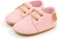 Completebabyuitzet Steppies Babyschoentjes PU Leer met Veters Roze - Roze