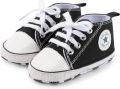 Completebabyuitzet Baby Schoenen Pasgeboren Babyschoenen Eerste Baby Schoentjes 6 12 maanden Zachte Zool Antislip Baby slofjes 12cm Zwart - Zwart