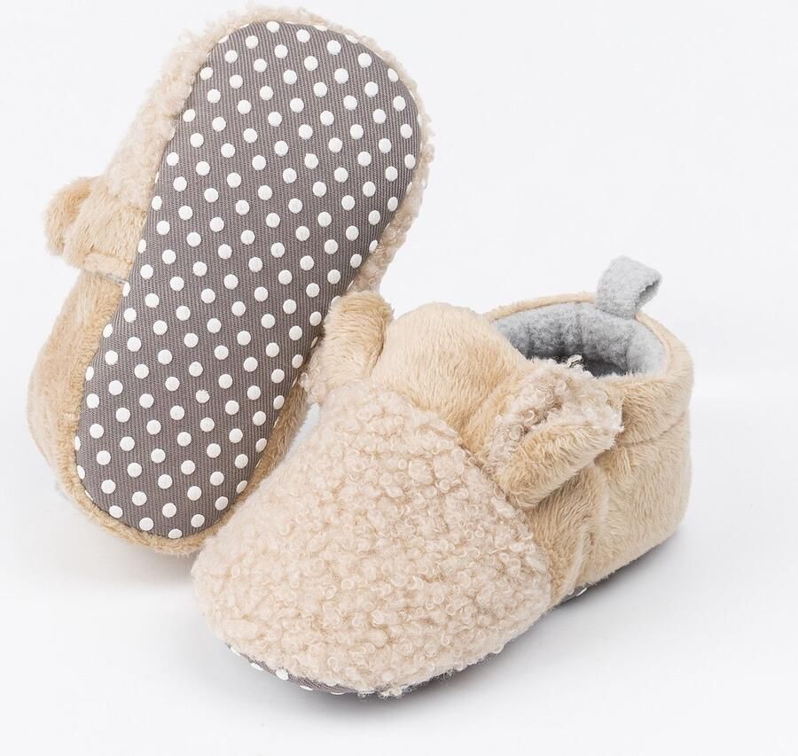 Completebabyuitzet Steppies Babyslofjes met Antislip Beige
