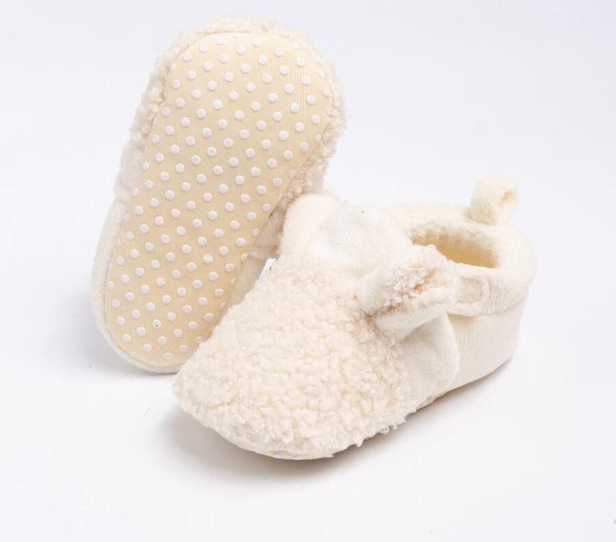 Completebabyuitzet Steppies Babyslofjes met Antislip Ivory