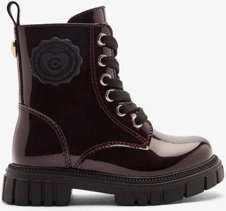 CONGUITOS Meisjes Veterboots Rood Synthetisch Lak