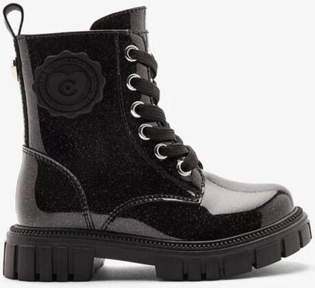 CONGUITOS Meisjes Veterboots Zwart Synthetisch Lak