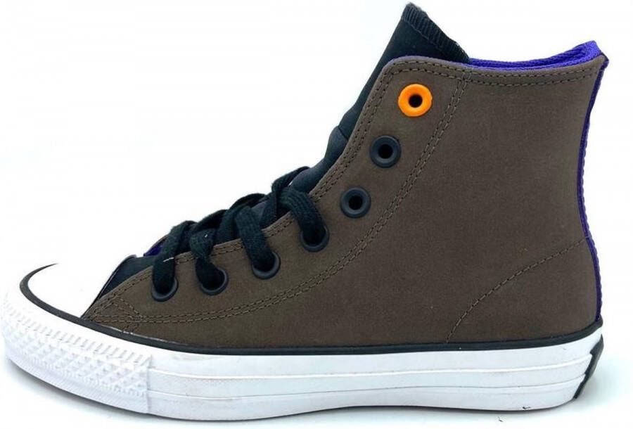 Converse All Star Ctas Pro Leather Hi Unisex Dark Chocolate Black Grape