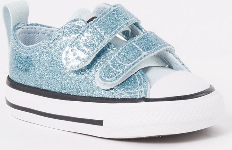 Converse allstars Converse Junior Chuck Taylor All Star sneaker met glitter licht blauw