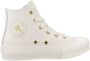 Converse Chuck Taylor All Star Lift High Leather Children White Kind White - Thumbnail 1
