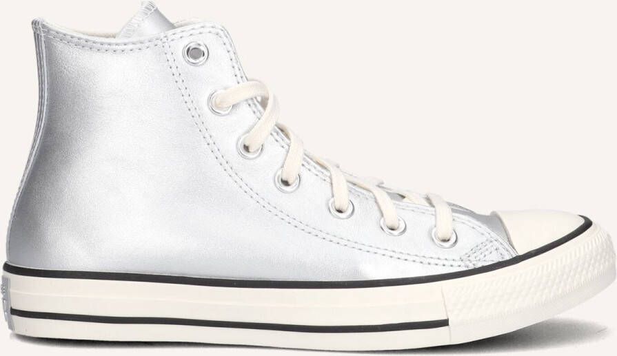 Converse Chuck Taylor All Star Hi Sneakers Dames Leren Sneaker Zilver