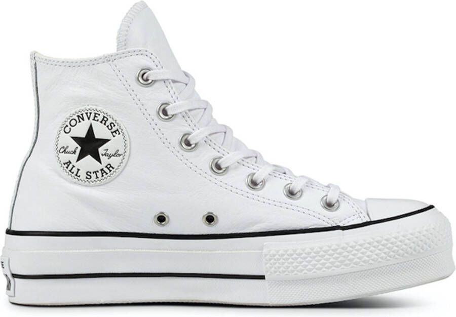 Converse Chuck Taylor All Star Lift Hi Hoge sneakers Leren Sneaker Dames Wit