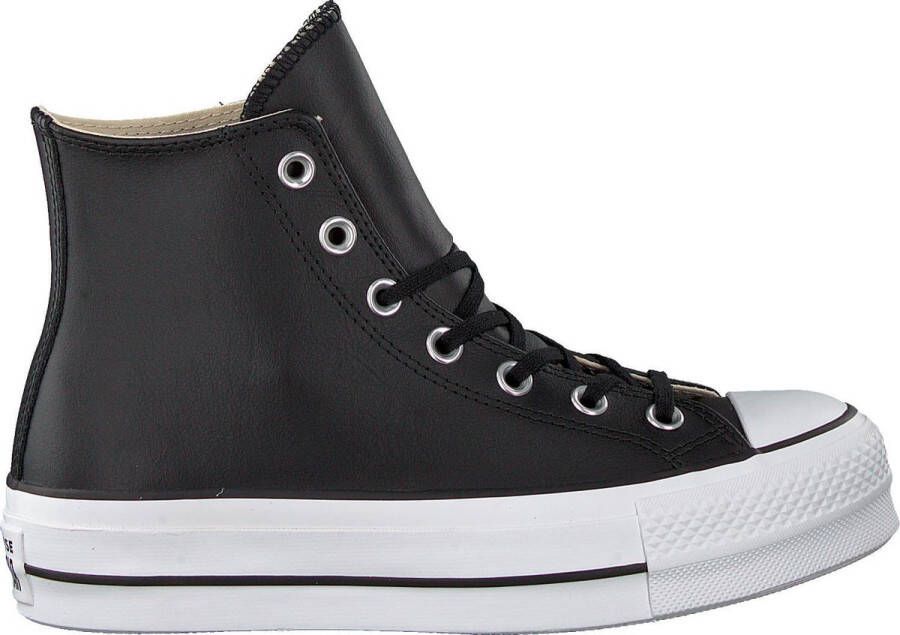 Converse Chuck Taylor All Star Lift Hi Hoge sneakers Leren Sneaker Dames Zwart