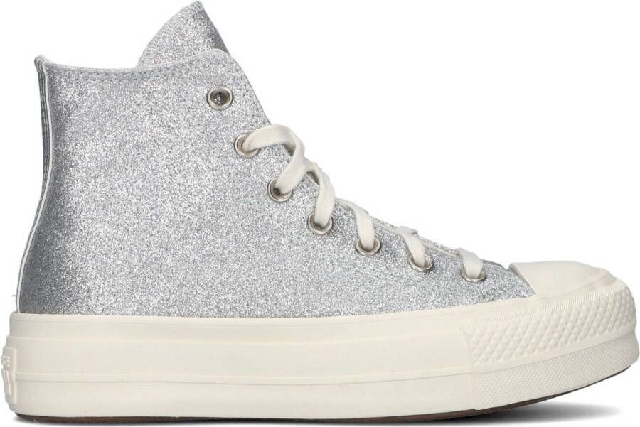 Converse Chuck Taylor All Star Lift Hoge sneakers Dames Zilver
