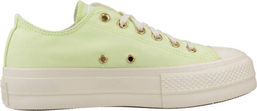 Converse Chuck Taylor All Star Lift Ox Lage sneakers Dames Geel