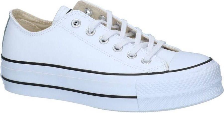 Converse Chuck Taylor All Star Lift Ox Lage sneakers Leren Sneaker Dames Wit