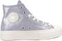 Converse Chuck Taylor All Star Lift Platform Suede Shimmer Hi Violet - Thumbnail 1