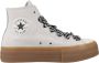 Converse Chuck Taylor All Star Hi Vintage Sneakers Dames Wit - Thumbnail 5