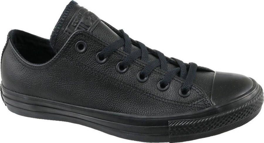 Converse Chuck Taylor All Star Leather High Sneaker laag gekleed Zwart;Zwarte Black Monochrome