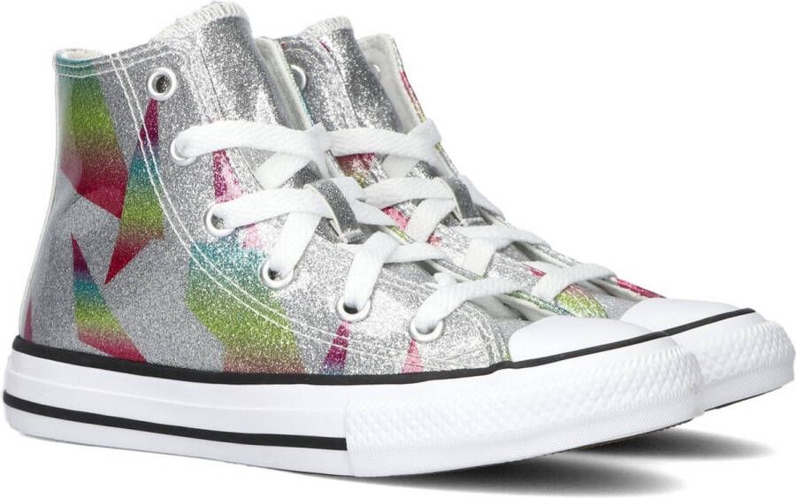 Converse Chuck Taylor All Star Prism Glitter Hoge sneakers Meisjes Kids Zilver