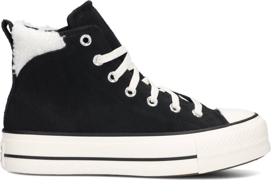 Converse Chuck Taylor All Star Puff Lift Cozy Platform Chuck Taylor in zwart formaten: 36.5