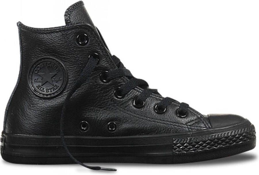 Converse Chuck Taylor All Star Leather Sneaker hoog gekleed Heren Zwart;Zwarte Black Monochrome