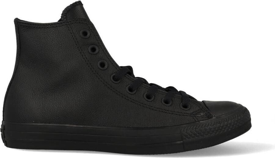 Converse Chuck Taylor All Star Leather Sneaker hoog gekleed Heren Zwart;Zwarte Black Monochrome - Foto 4