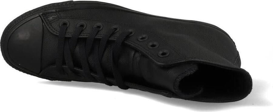 Converse Chuck Taylor All Star Leather Sneaker hoog gekleed Heren Zwart;Zwarte Black Monochrome - Foto 5