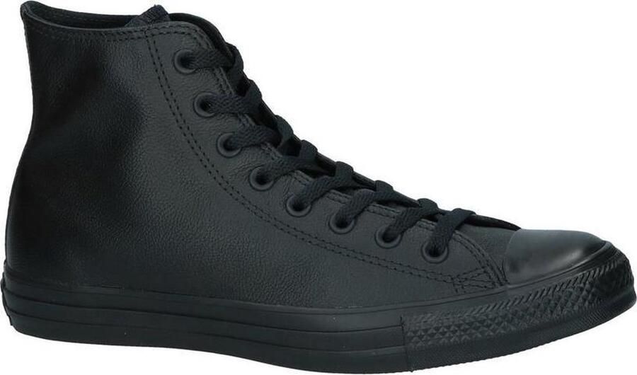 Converse Chuck Taylor All Star Leather Sneaker hoog gekleed Heren Zwart;Zwarte Black Monochrome - Foto 3