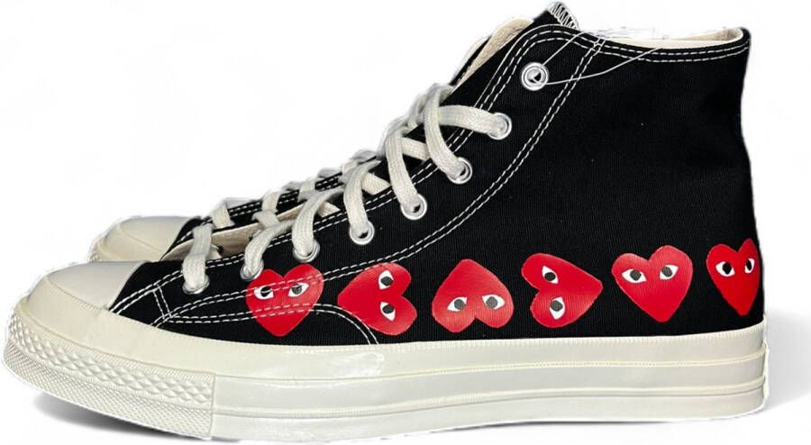 Converse Chuck Taylor All Star 70 Hi Comme des Garcons PLAY Multi-Heart Black A08147C Sneakers Heren