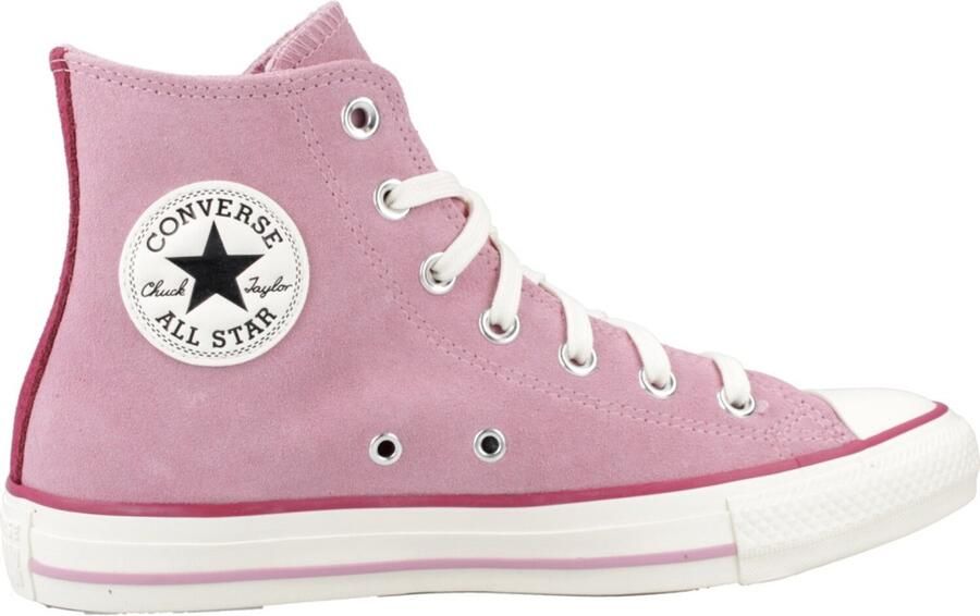Converse All Star High Suede Roze- Roze