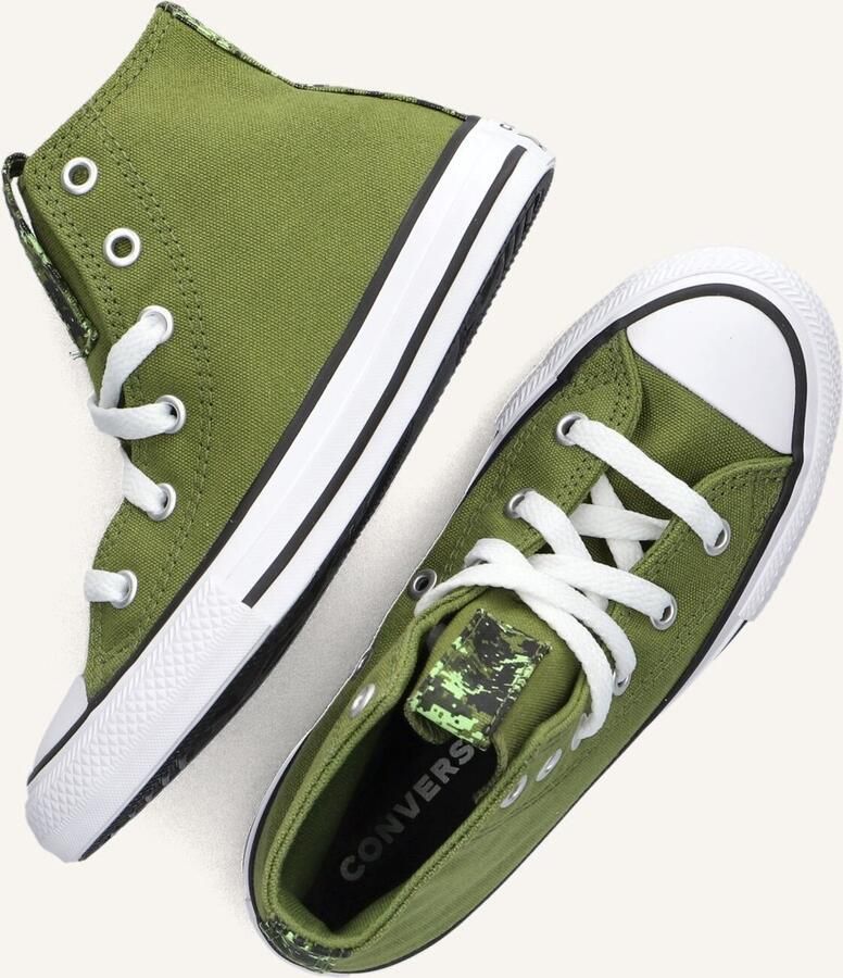 Converse Chuck Taylor All Star Digi Camo Hoge sneakers Jongens Kids Groen