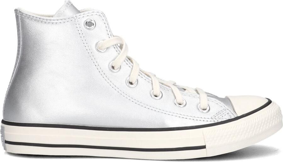 Converse Chuck Taylor All Star Hi Sneakers Dames Leren Sneaker Zilver