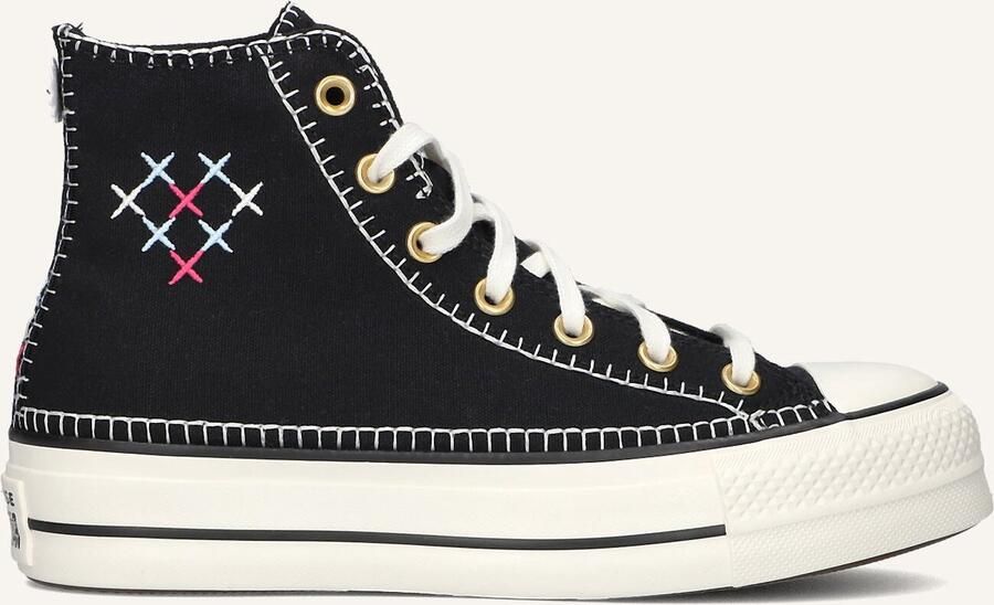 Converse Chuck Taylor All Star Lift Crafted Stitching Sneakers Dames Zwart