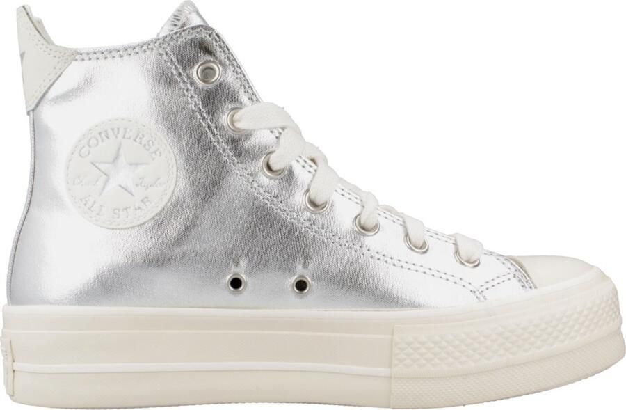Converse CHUCK TAYLOR ALL STAR LIFT PLATFORM METALLIC Zilver - Foto 1