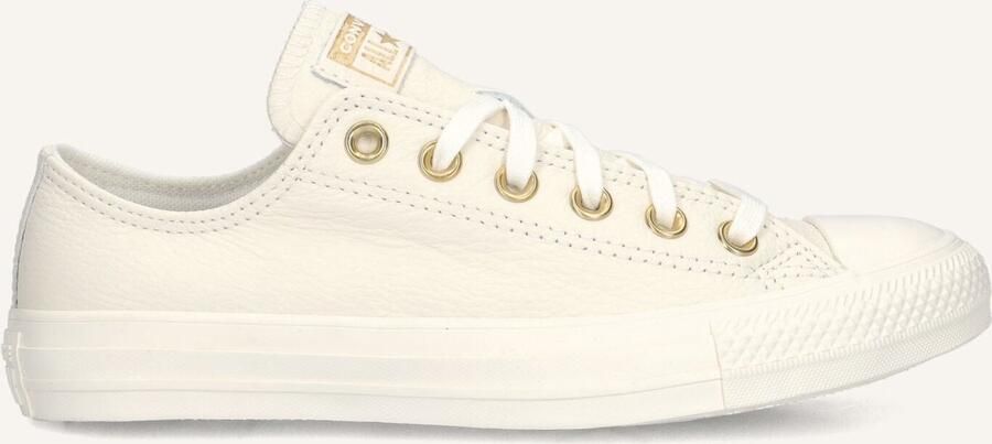 Converse Chuck Taylor All Star Ox Sneakers Dames Leren Sneaker Beige