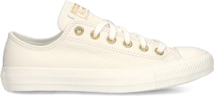 Converse Chuck Taylor All Star Ox Sneakers Dames Leren Sneaker Beige