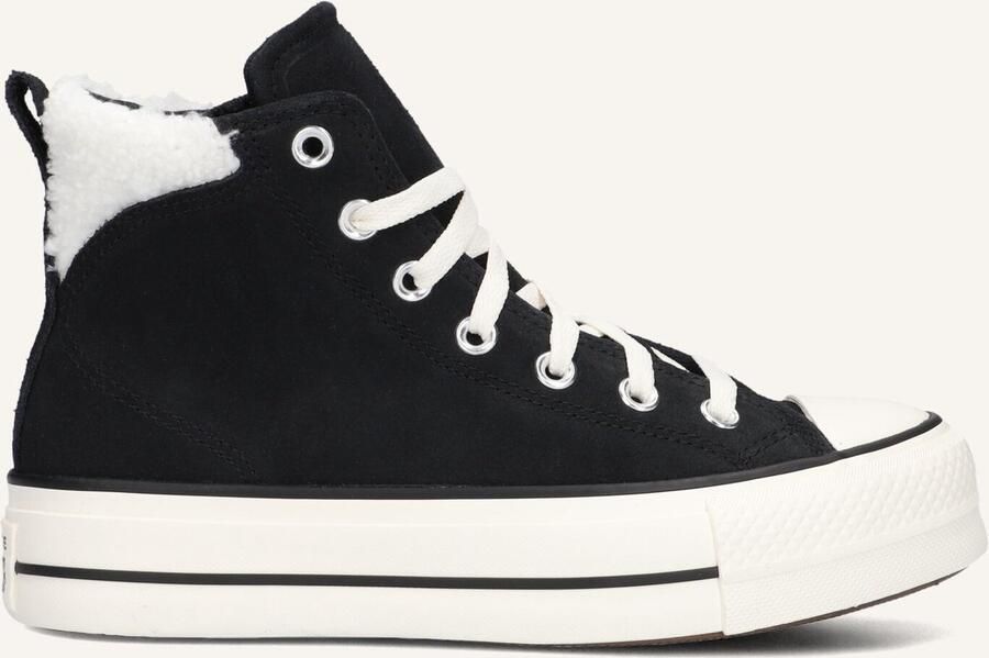 Converse Chuck Taylor All Star Puff Lift Cozy Platform Chuck Taylor in zwart formaten: 36.5