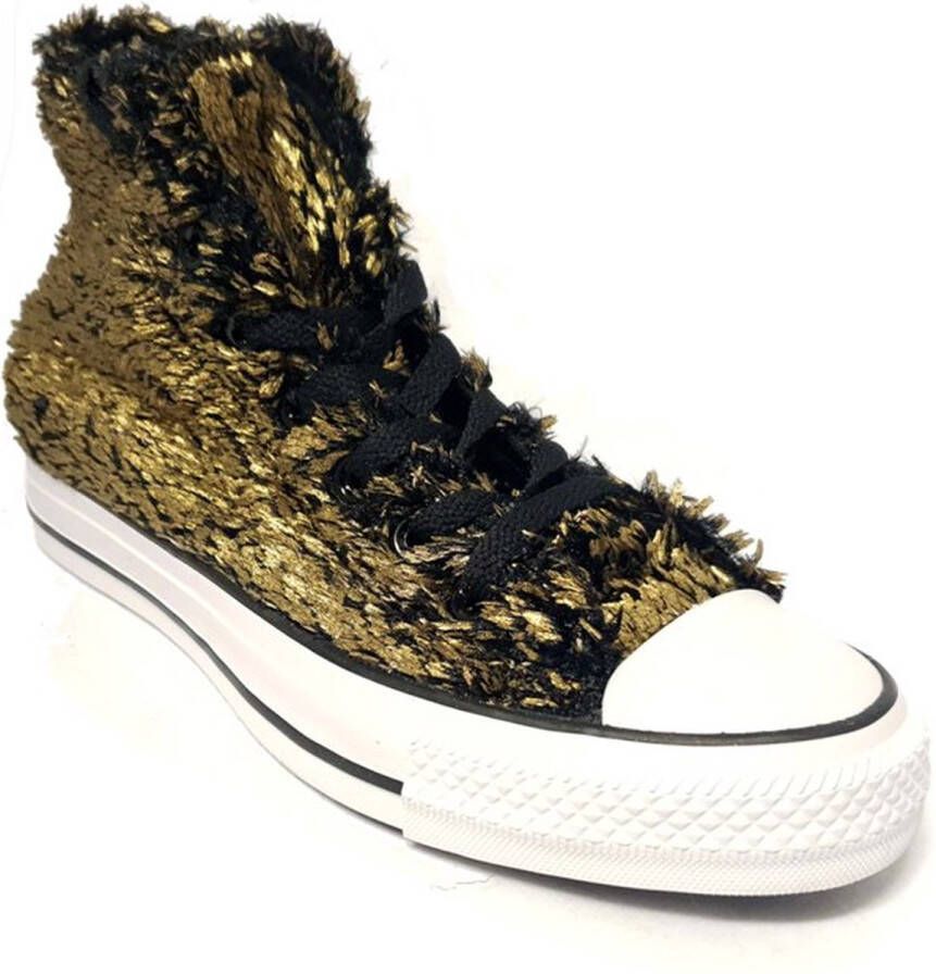 Converse Dames Sneaker Chuck Taylor Hi 549636C Gold Black 39.5 - Foto 4