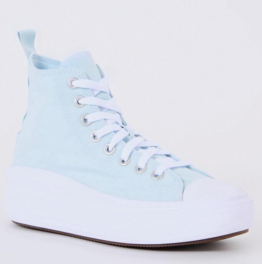 Converse allstars Converse Junior Chuck Taylor All Star Move Platform sneaker van canvas Licht blauw