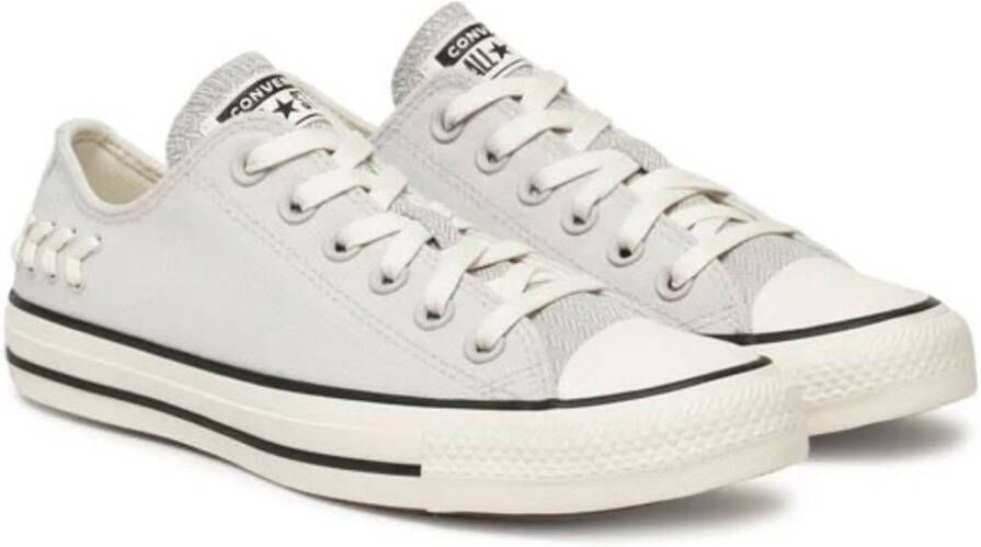 Converse Dames Sportschoenen Grijs Trampki Model A12579C Lage Vetersneakers for Actieve Wandeling