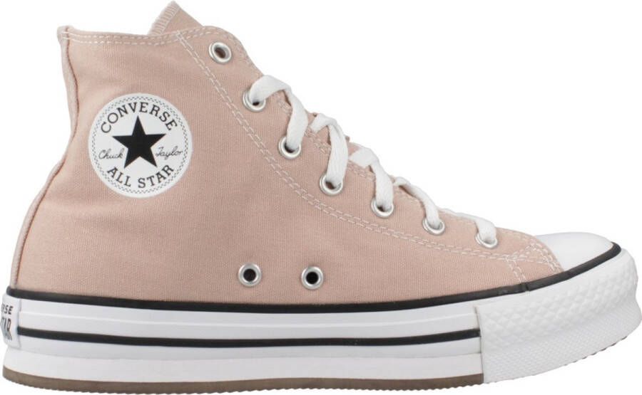 Converse Verhoogde Stoffige High-Top Sneakers Pink Dames
