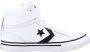 Converse Pro Blaze Strap Leren Sneaker White Dames - Thumbnail 1