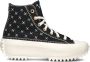 Converse Run Star Hike Platform Crafted Stitching Sneakers Dames Zwart - Thumbnail 1