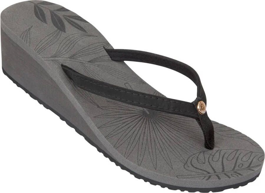 Cool Shoe Corp. DREAM GRAY : Comfortabele Sportieve Stringsandalen Met Sleehak