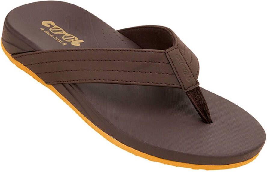 Cool Shoe Corp. Skip Heren Slippers Brown