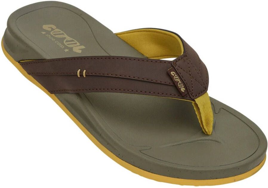 Cool Shoe Corp. Swap Heren Slippers Khaki