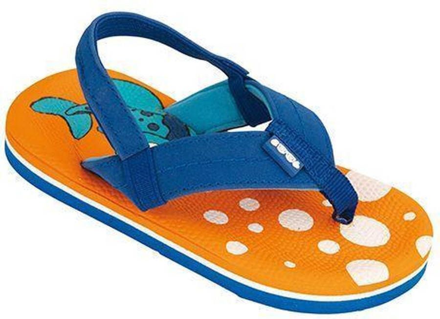 Cool Shoe Corp. Cool Shoe Teenslippers Cool Fish Junior Eva Blauw oranje - Foto 1