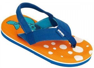 Cool Shoe Teenslippers Cool Fish Junior Eva Blauw oranje