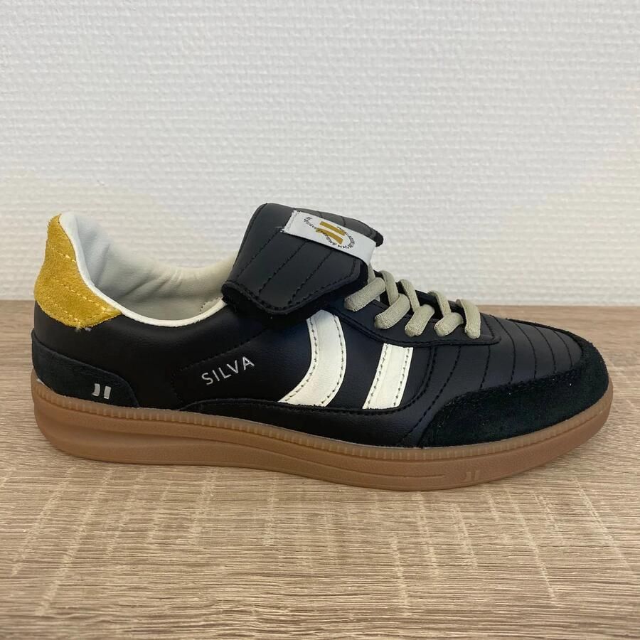COOLWAY Silva sneakers black white yellow