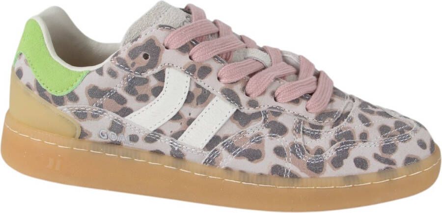 COOLWAY GOAL LEOPARD dames sneakers beige