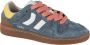 COOLWAY Lage Sneakers Dames Goal Maat: 40 Materiaal: Suède Kleur: Blauw - Thumbnail 1