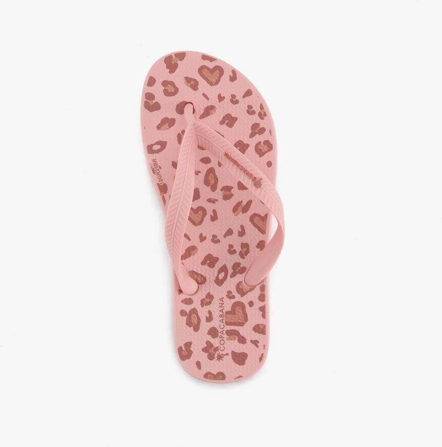 Copacabana kinder slippers met hartjes roze