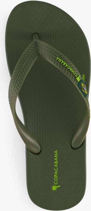 Copacabana Copcabana kinder teenslippers kaki groen