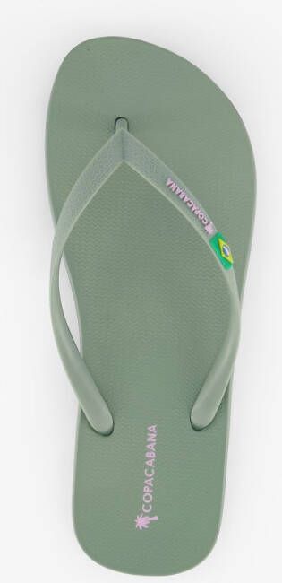 Copacabana dames teenslippers groen